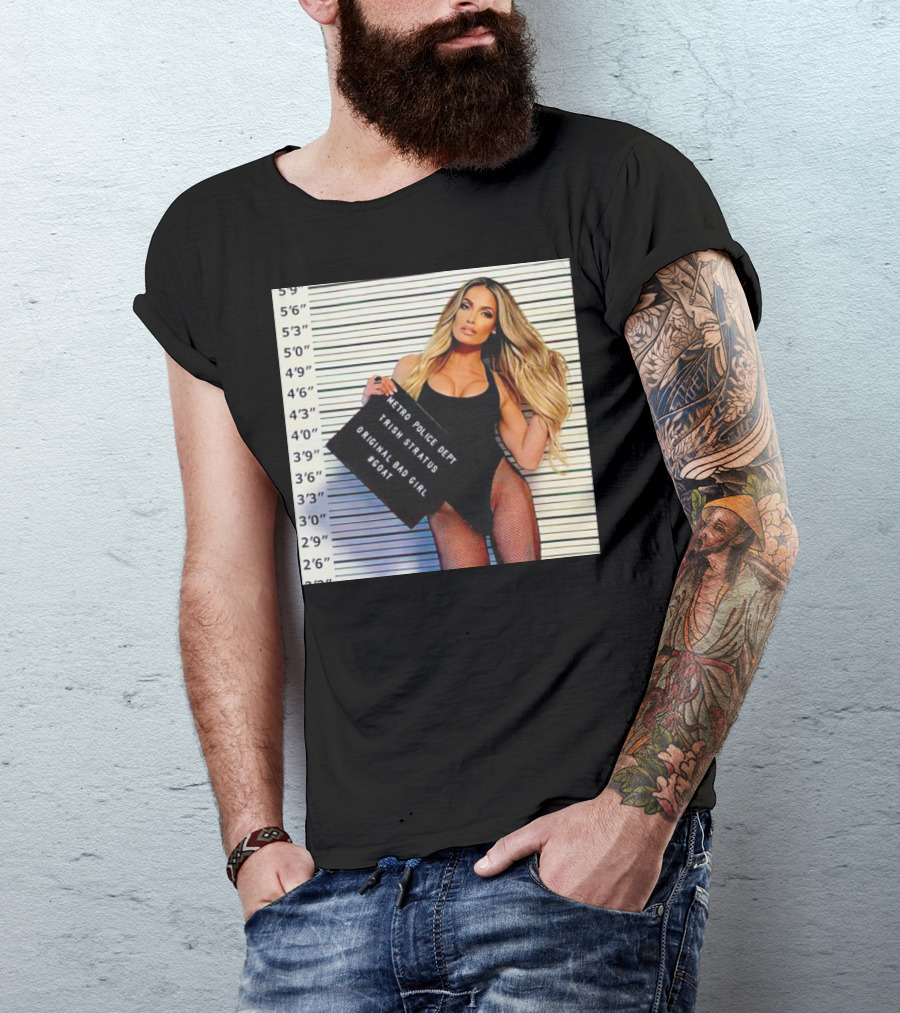 Trish Stratus Metro Police Dept Original Bad Girl GOAT T-Shirt