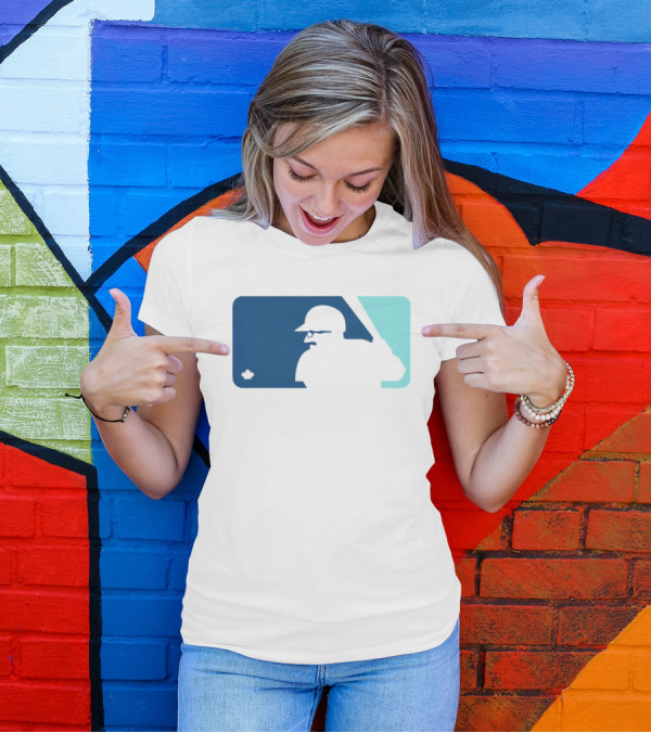 Ben Wagner Schneider Stache Baseball Logo With Batter T-Shirt