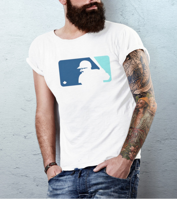 Ben Wagner Schneider Stache Baseball Logo With Batter T-Shirt