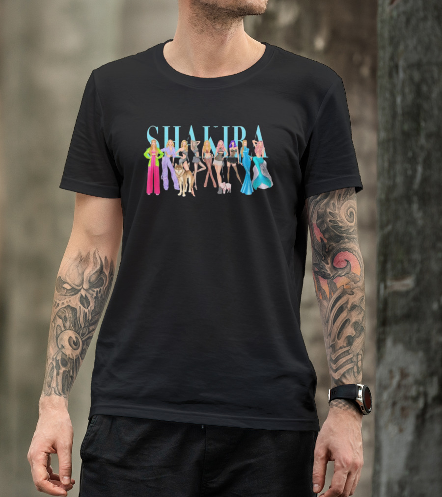 Shakira Iconic Outfits And Bold Styles T-Shirt