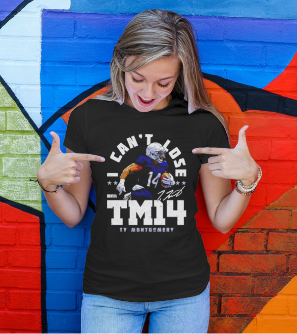 Can't Lose Ty Montgomery TM14 Signature NFLPA T-Shirt