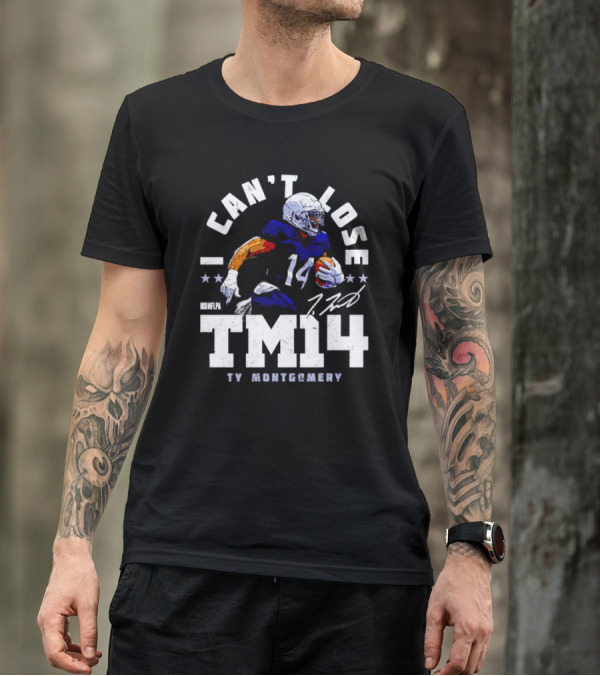 Can't Lose Ty Montgomery TM14 Signature NFLPA T-Shirt
