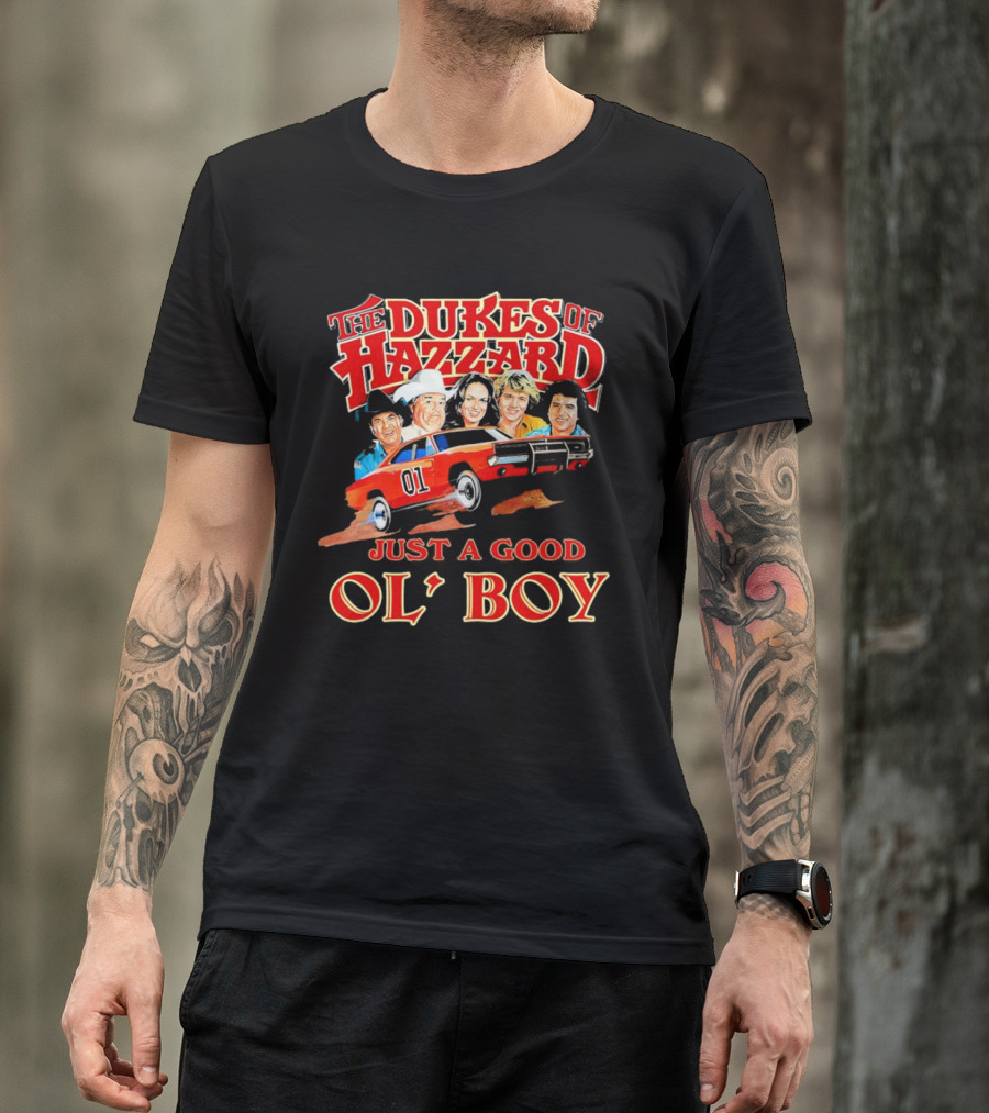 The Dukes Of Hazzard 1969 Dodge Charger Just A Good Ol' Boy Retro TV Car And Characters T-Shirt