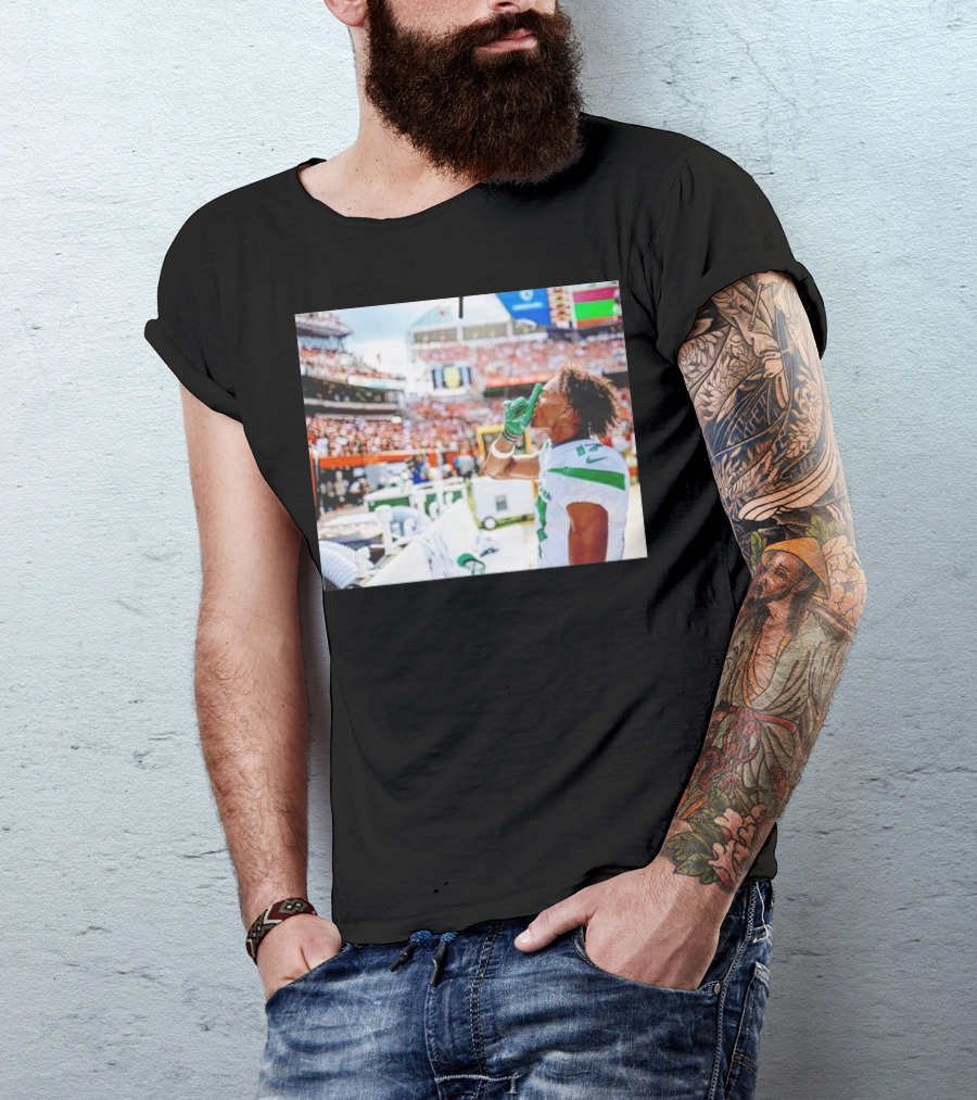 Trending Garrett Wilson Shhh Football Silence T-Shirt