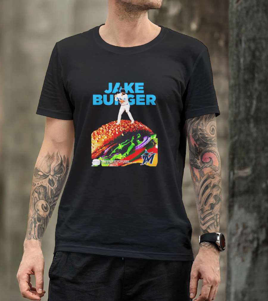 Jake Burger Miami Marlins Out Of This World T-Shirt