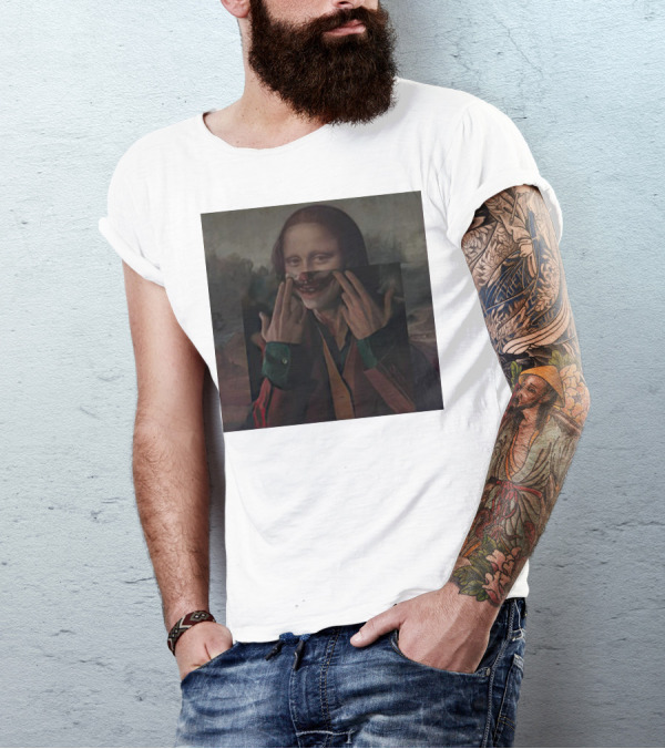 Mona Lisa Joker Crossover Fusion T-Shirt
