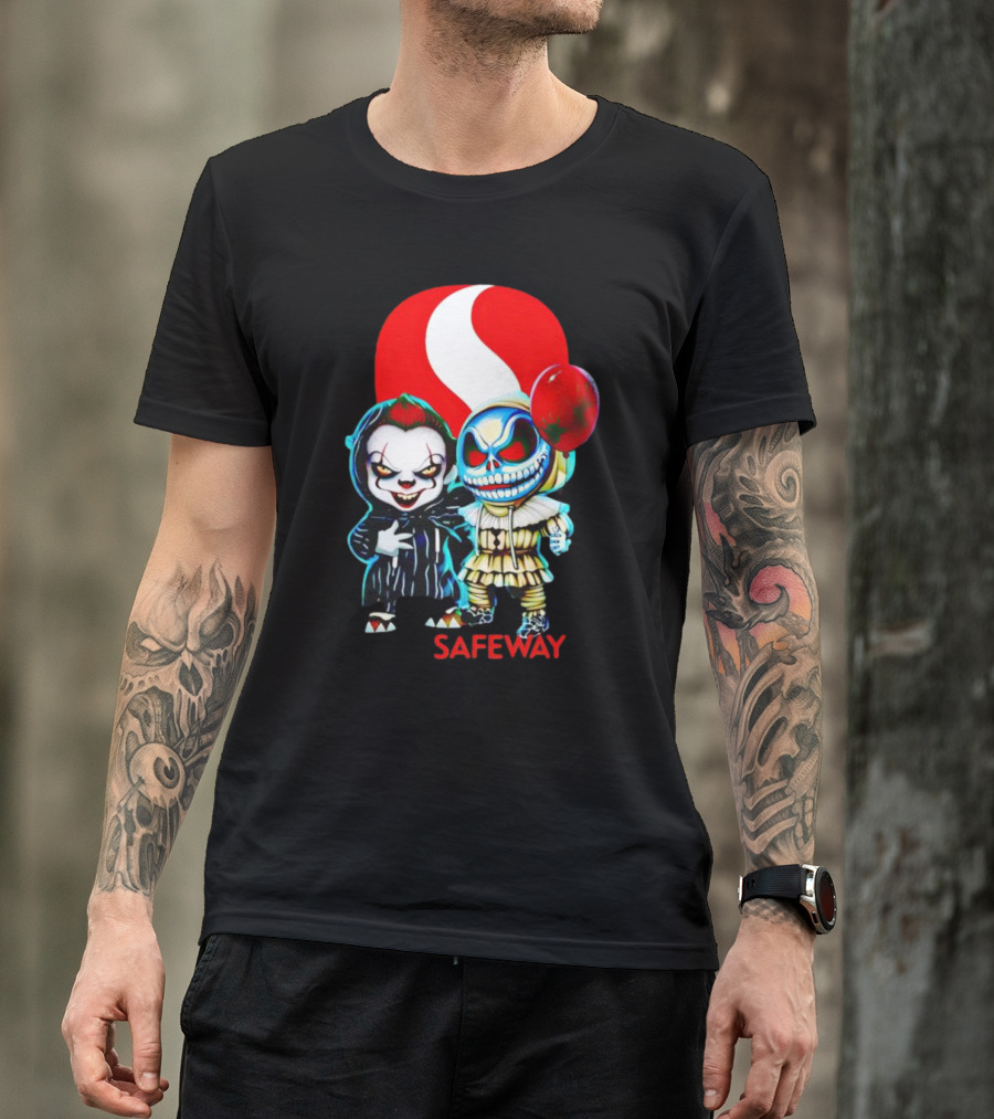 Pennywise Jack Skellington Safeway Halloween Combo T-Shirt