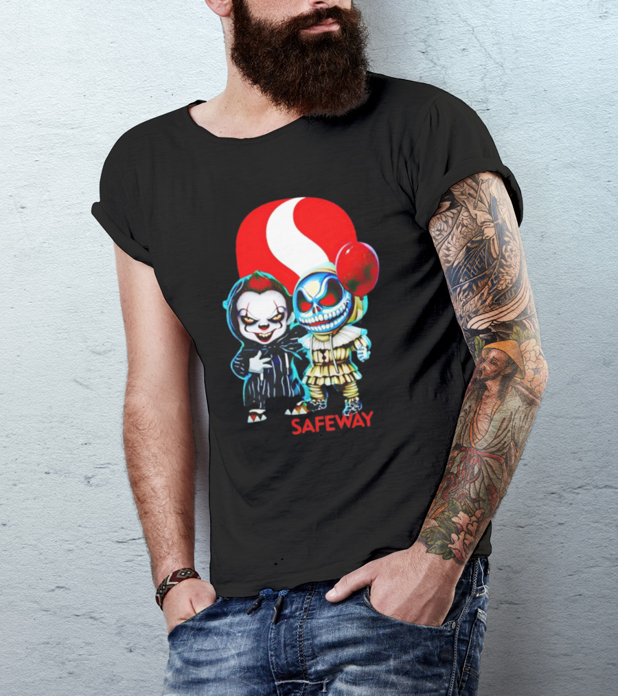 Pennywise Jack Skellington Safeway Halloween Combo T-Shirt