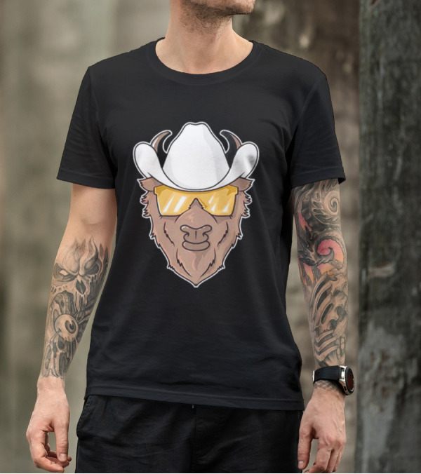 Deion Sanders Colorado Buffaloes Cowboy Hats Sunglasses Buffalo Head T-Shirt