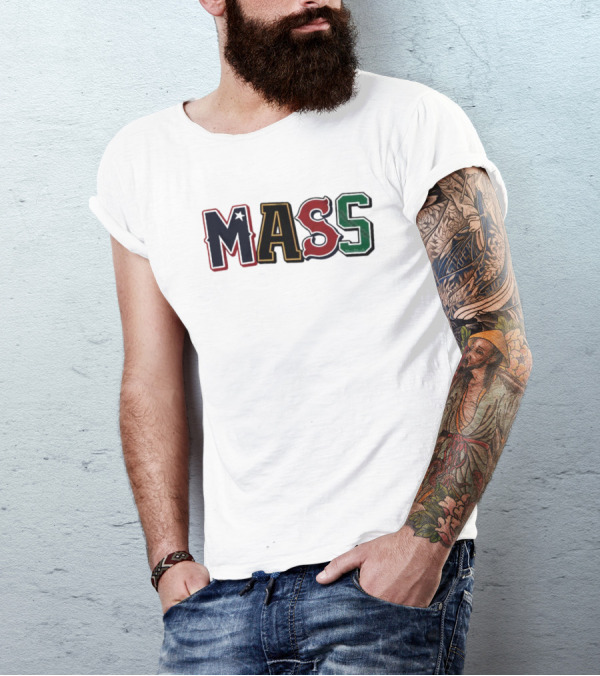 Mass Team Pride Multicolor Lettering T-Shirt
