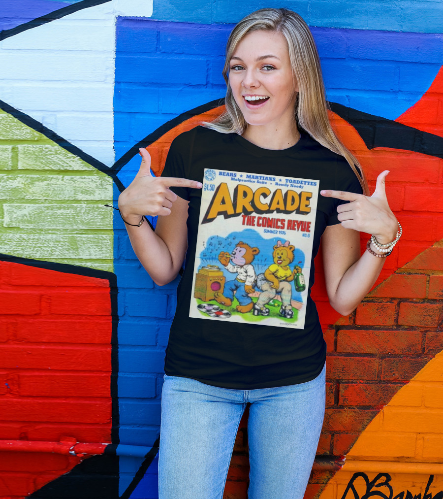 Arcade The Comics Revue Bears Martians Toadettes Summer 1976 No. 6 Malpractice Suite Rowdy Noody T-Shirt