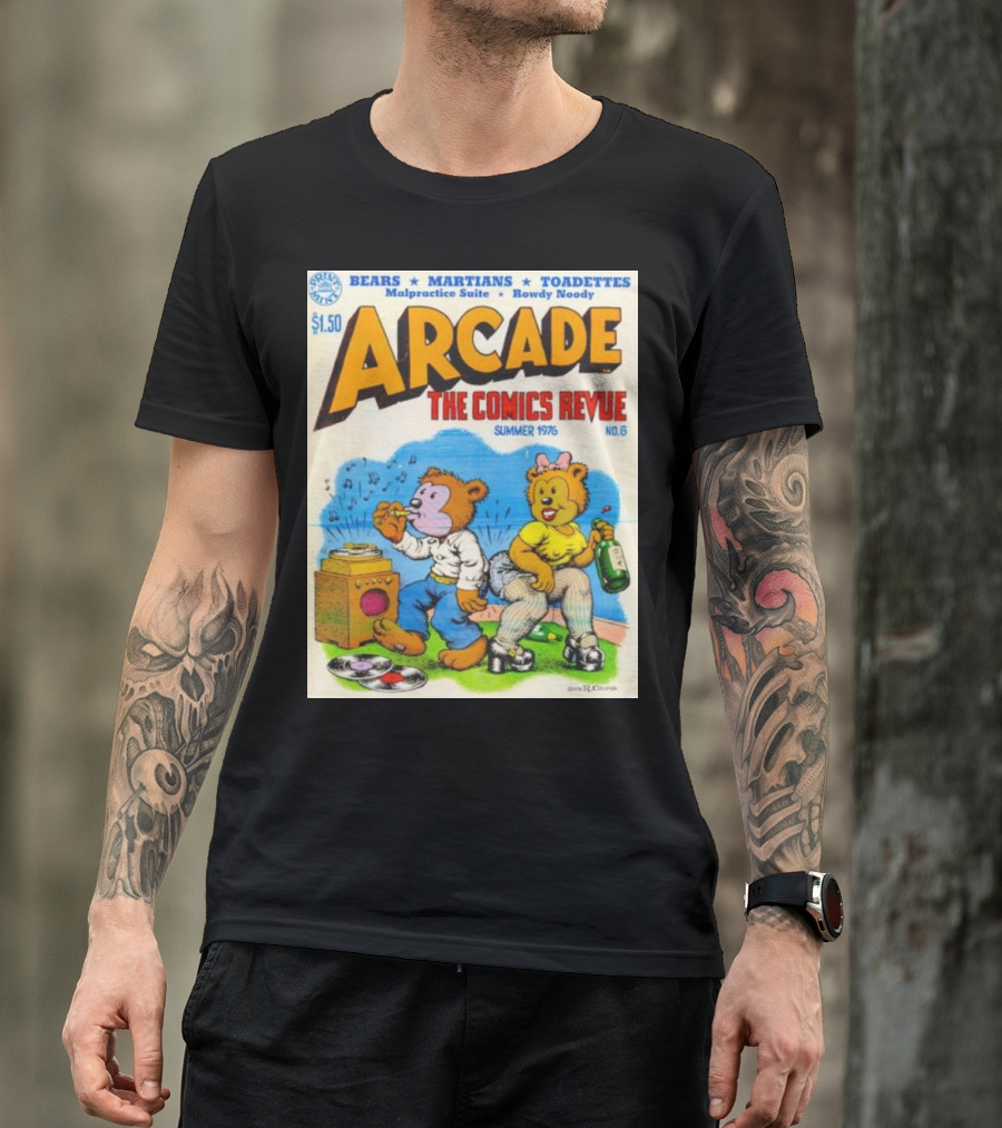 Arcade The Comics Revue Bears Martians Toadettes Summer 1976 No. 6 Malpractice Suite Rowdy Noody T-Shirt