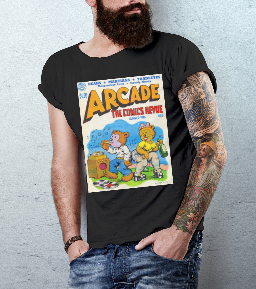 Arcade The Comics Revue Bears Martians Toadettes Summer 1976 No. 6 Malpractice Suite Rowdy Noody T-Shirt