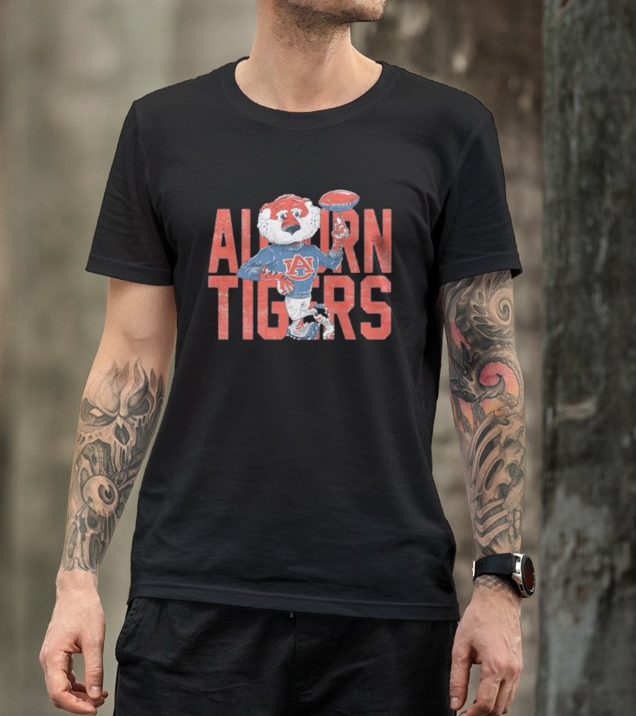 Auburn Tigers Aubie Football Mascot T-Shirt