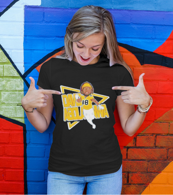 David Abolarinwa 18 Football Caricature Signature T-Shirt