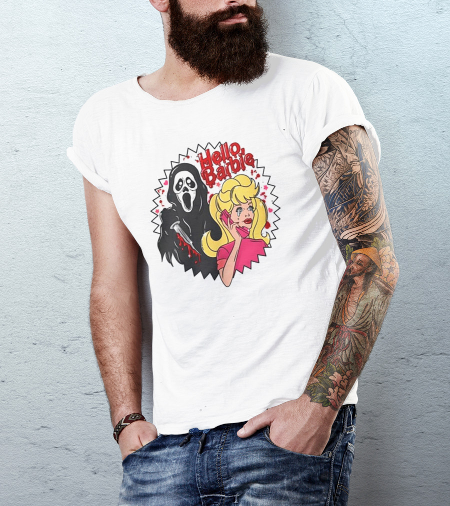 Hello Barbie Ghost Mask Doll T-Shirt