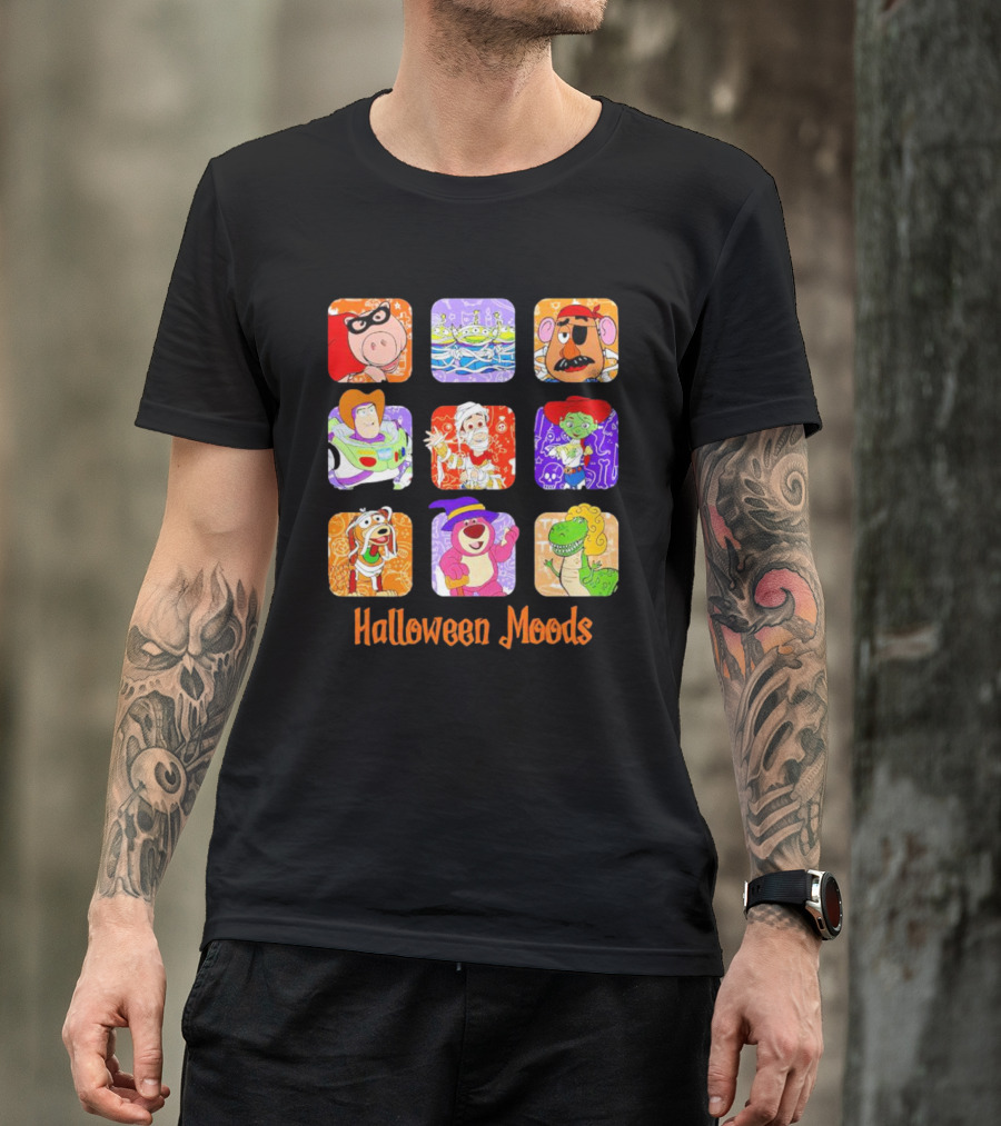 Halloween Moods Toy Story Disney Characters In Costume T-Shirt