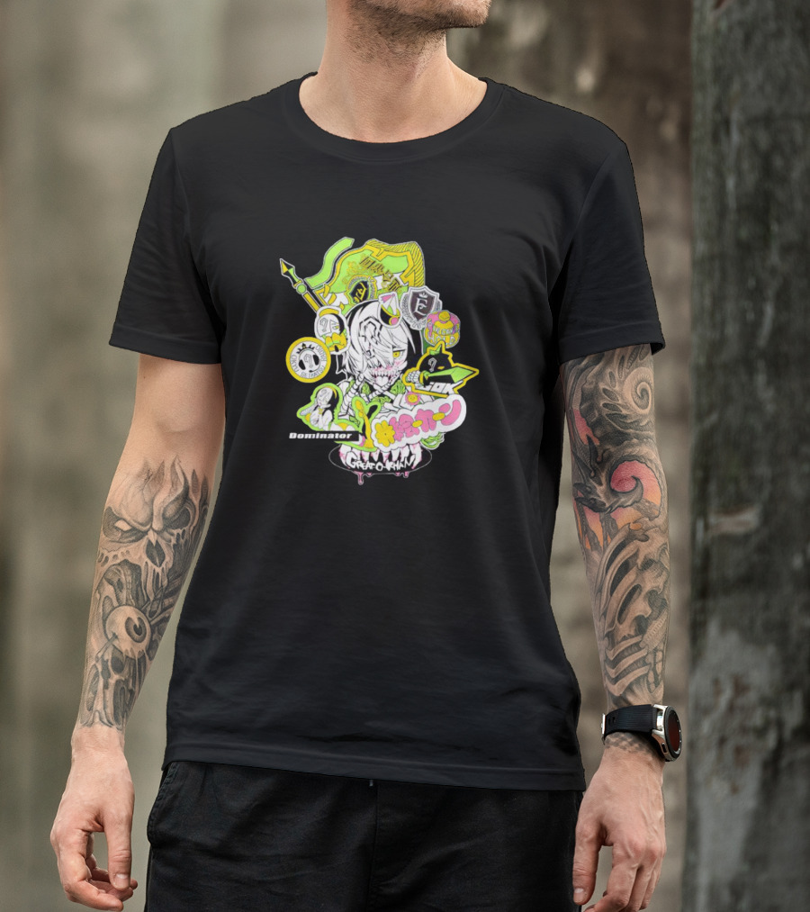 Great O-Khan Dominator Manga Style Neon Elements T-Shirt