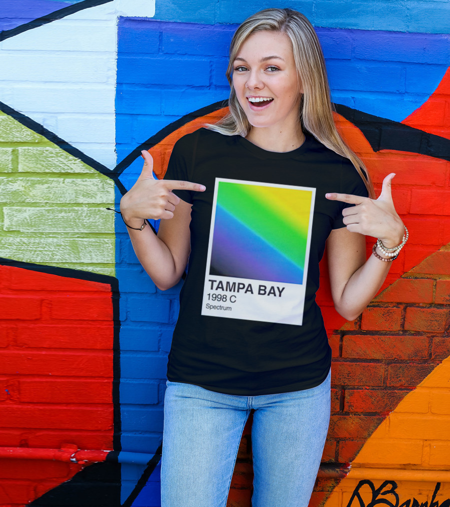 Tampa Bay 1998 C Spectrum Rainbow Gradient T-Shirt