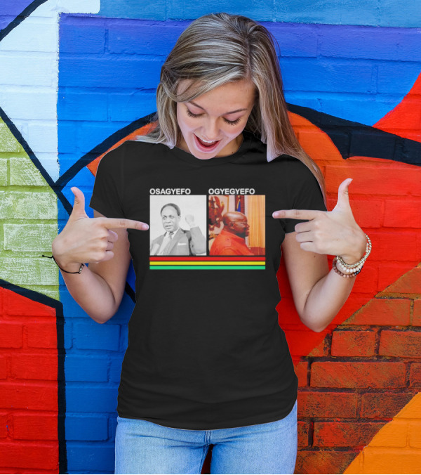 Osagyefo Ogyegyefo With Red Yellow Green Stripes T-Shirt