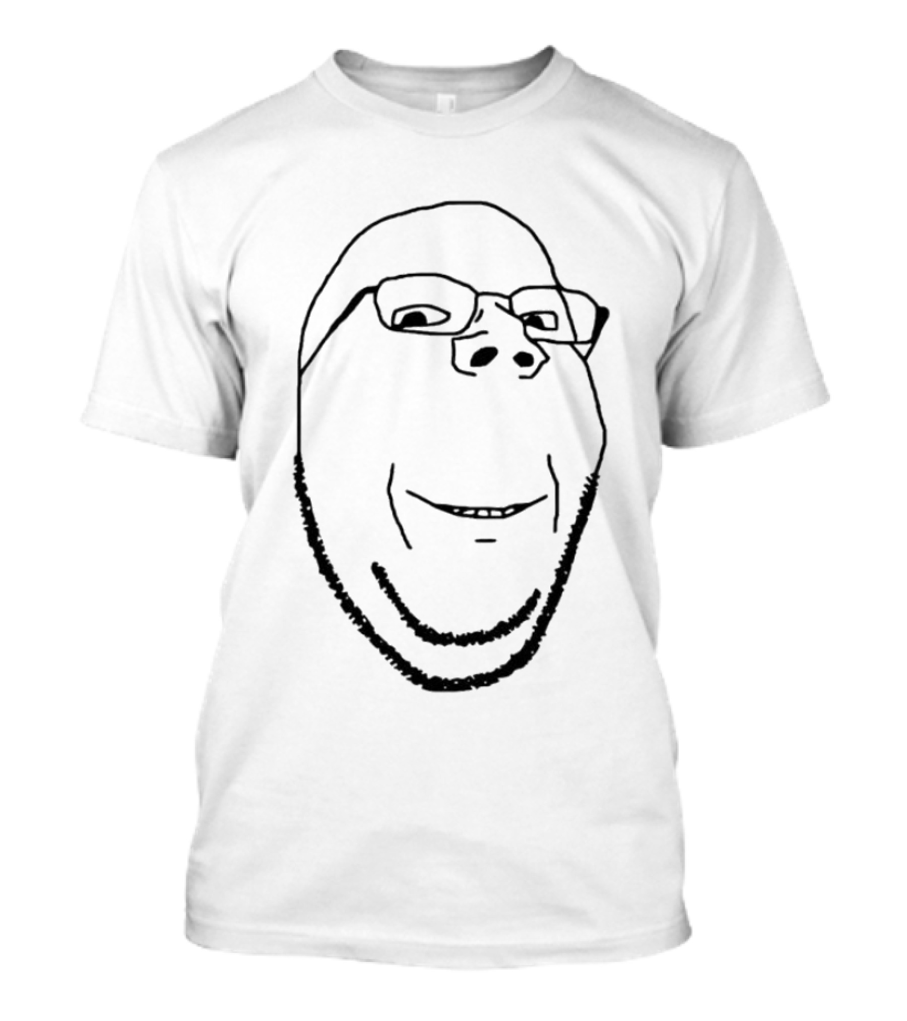 Smiling Wojak Soyjak Meme Face T-Shirt