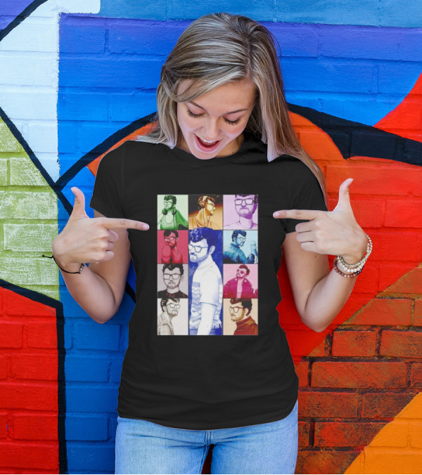 Raynarvaezjr The Eras Tour Multicolor Portraits T-Shirt