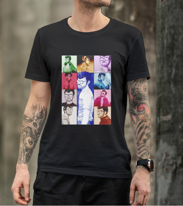 Raynarvaezjr The Eras Tour Multicolor Portraits T-Shirt