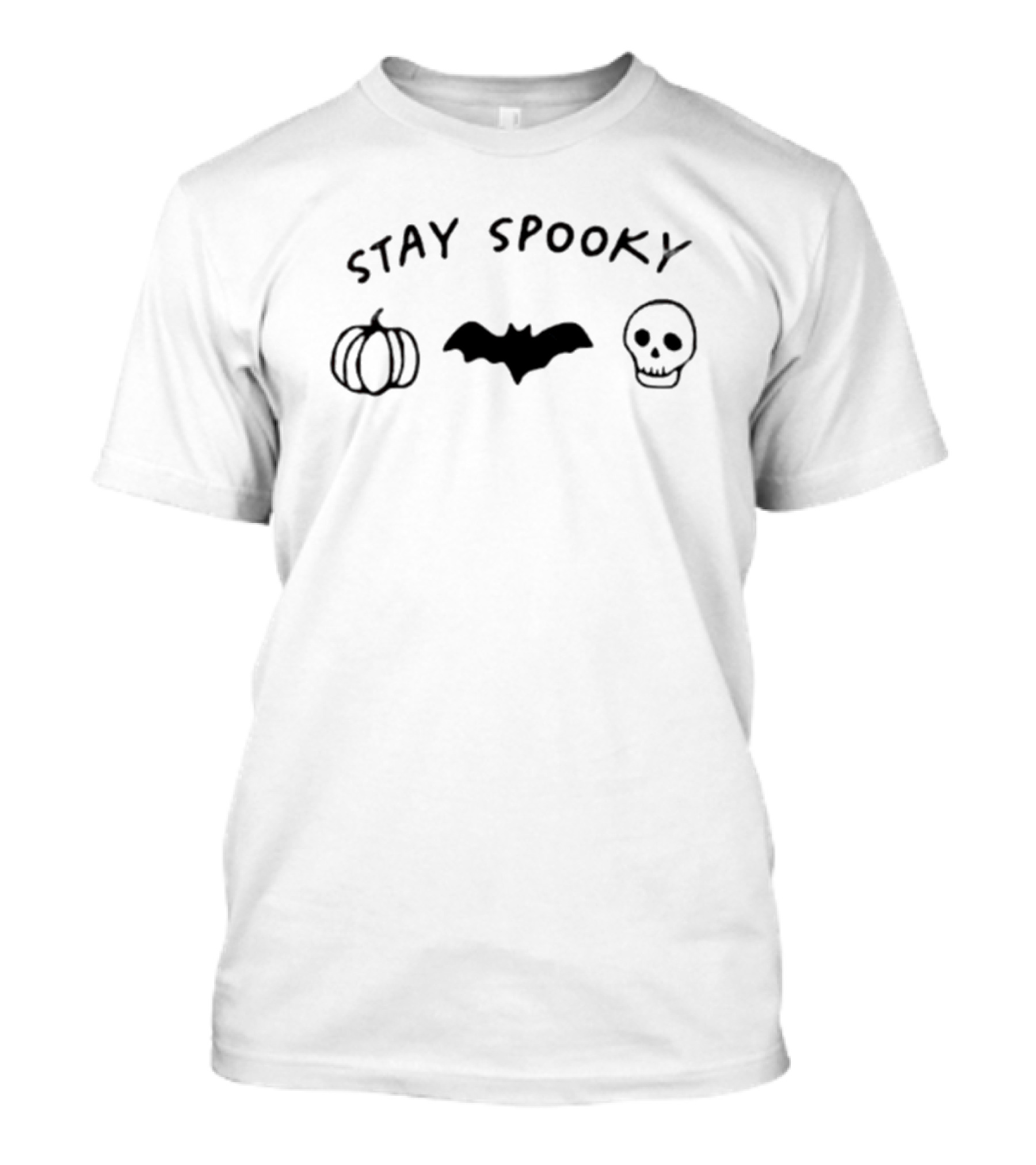 Stay Spooky Halloween Pumpkin Bat Skull T-Shirt