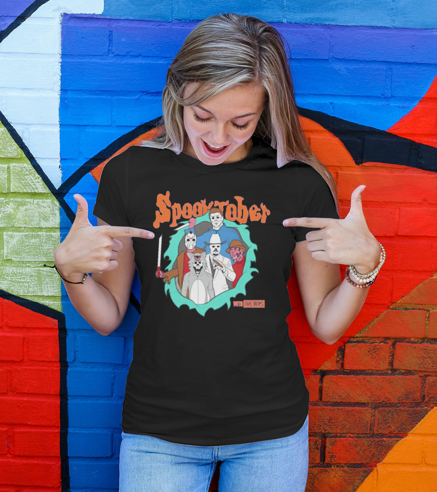 Spooktober With The Boys Horror Movies T-Shirt