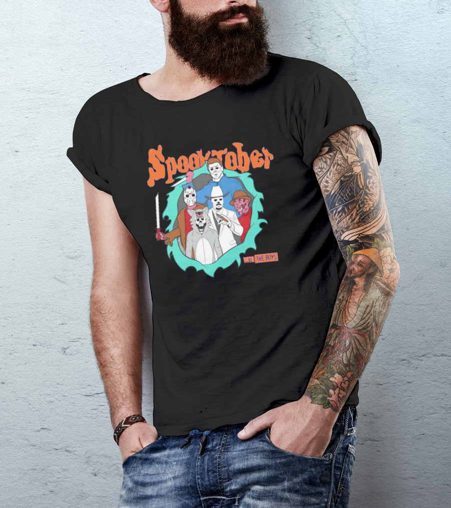 Spooktober With The Boys Horror Movies T-Shirt