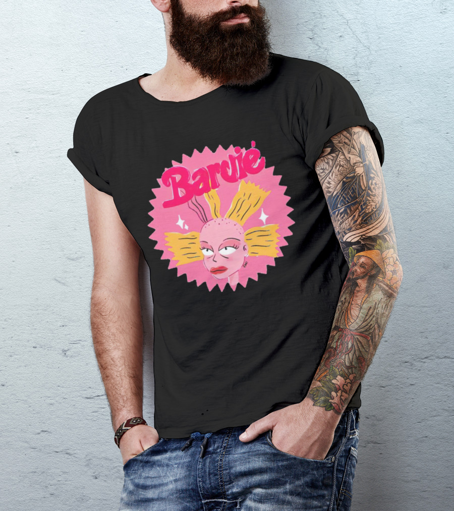 Barbie Movie Bold Parody Pink Starburst T-Shirt