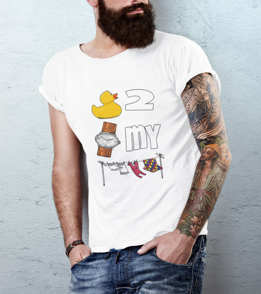 Rubber Duck Socks 2 My Clothesline Butterfly T-Shirt