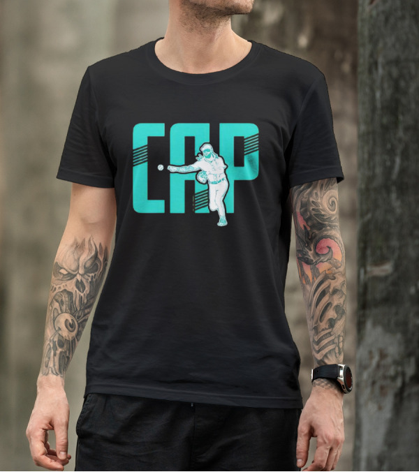 Seattle Mariners Cap Pitching Player T-Shirt