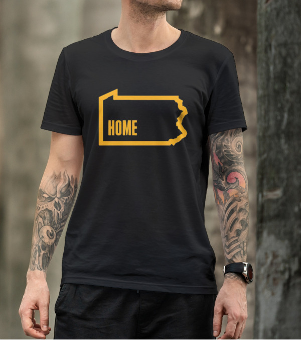 Home Pittsburgh Pennsylvania Map Outline T-Shirt