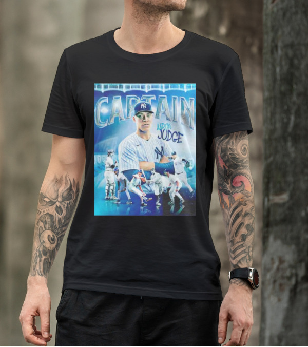 Aaron Judge New York Yankees Captain Baseball T-Shirt