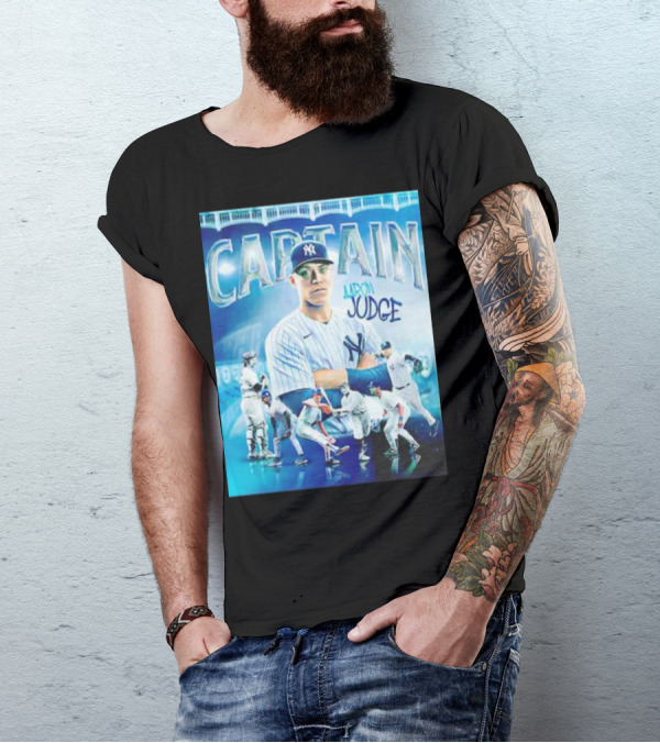 Aaron Judge New York Yankees Captain Baseball T-Shirt