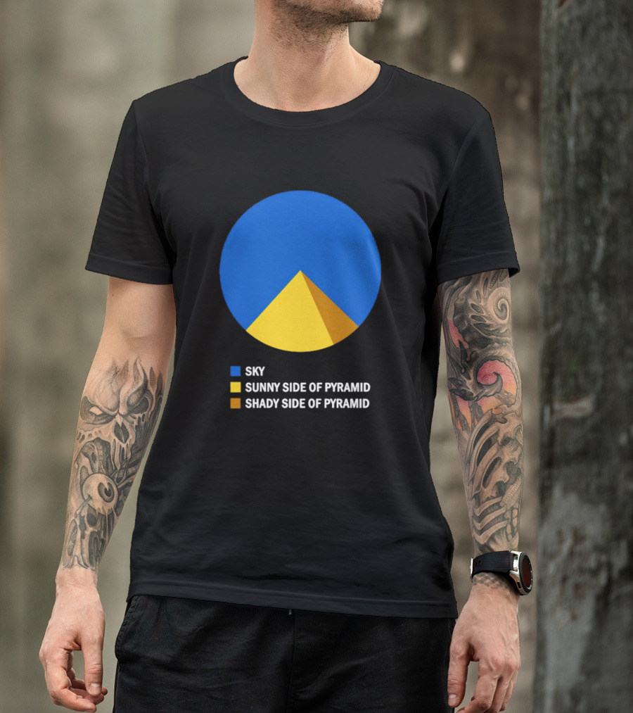 Sky Sunny Side Of Pyramid Shady Side Of Pyramid Chart Circle T-Shirt