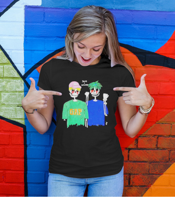 Dead And Detached Peep And Tracy Skeletons Wearing GAP T-Shirt