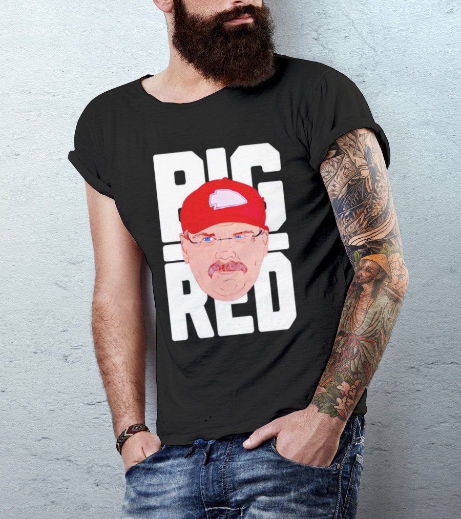 Big Red Football Coach Mavericks T-Shirt