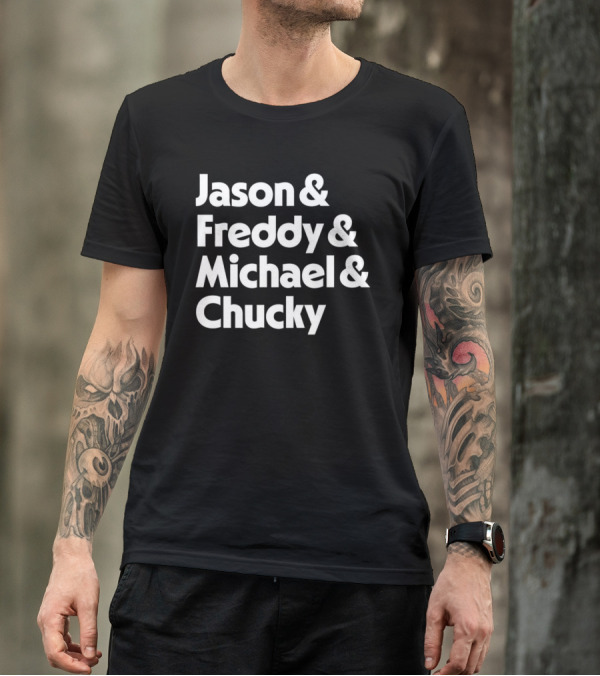Jason Freddy Michael Chucky Horror Icons T-Shirt