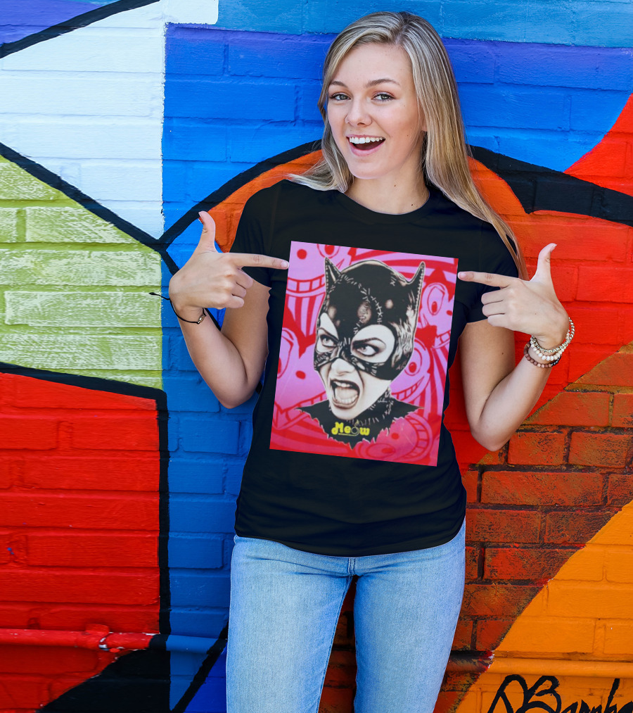 Selina Kyle Catwoman Meow Batman Returns Iconic T-Shirt