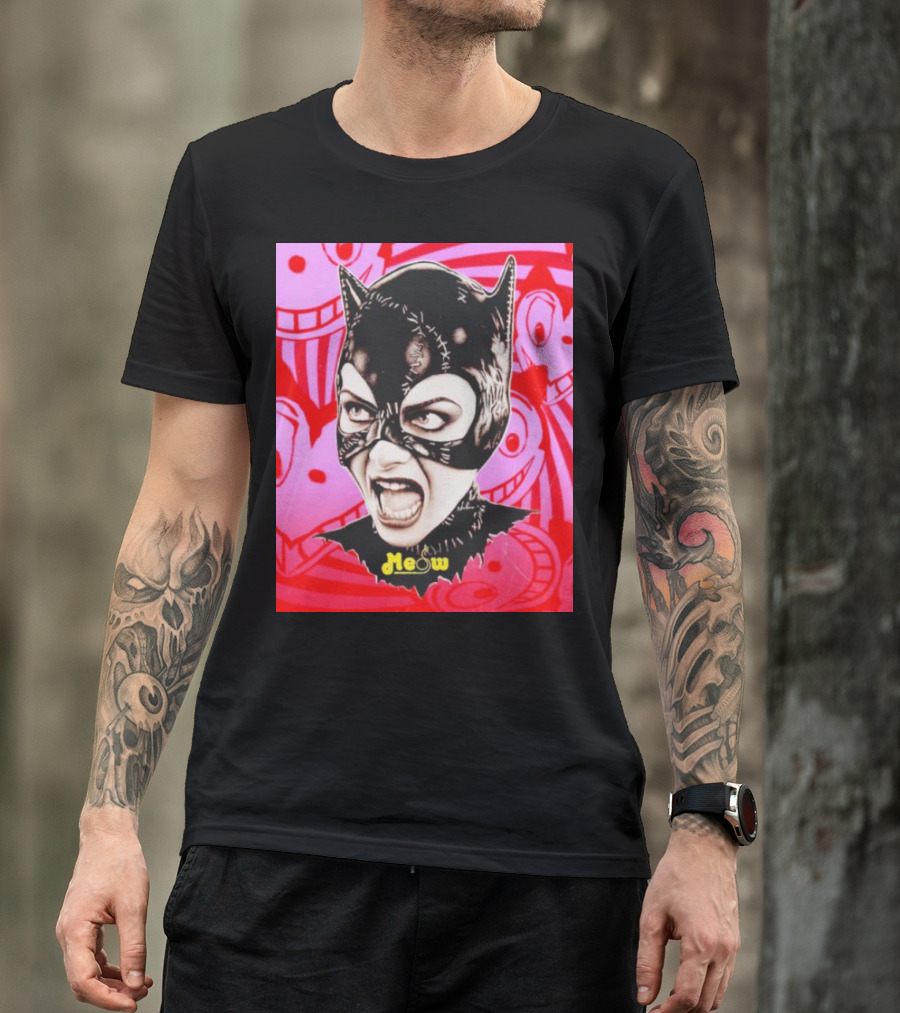 Selina Kyle Catwoman Meow Batman Returns Iconic T-Shirt