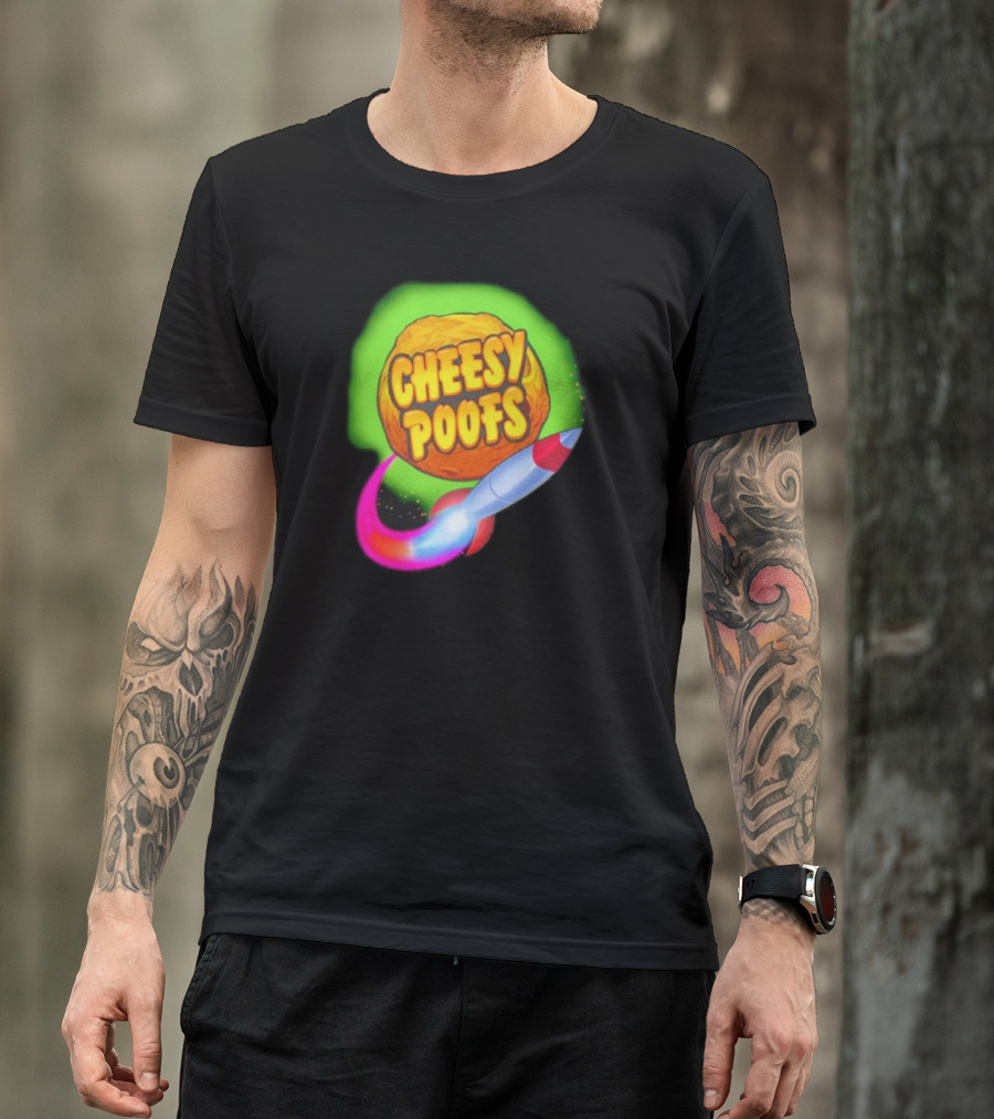 South Park Cheesy Poofs Snack With Rocket T-Shirt
