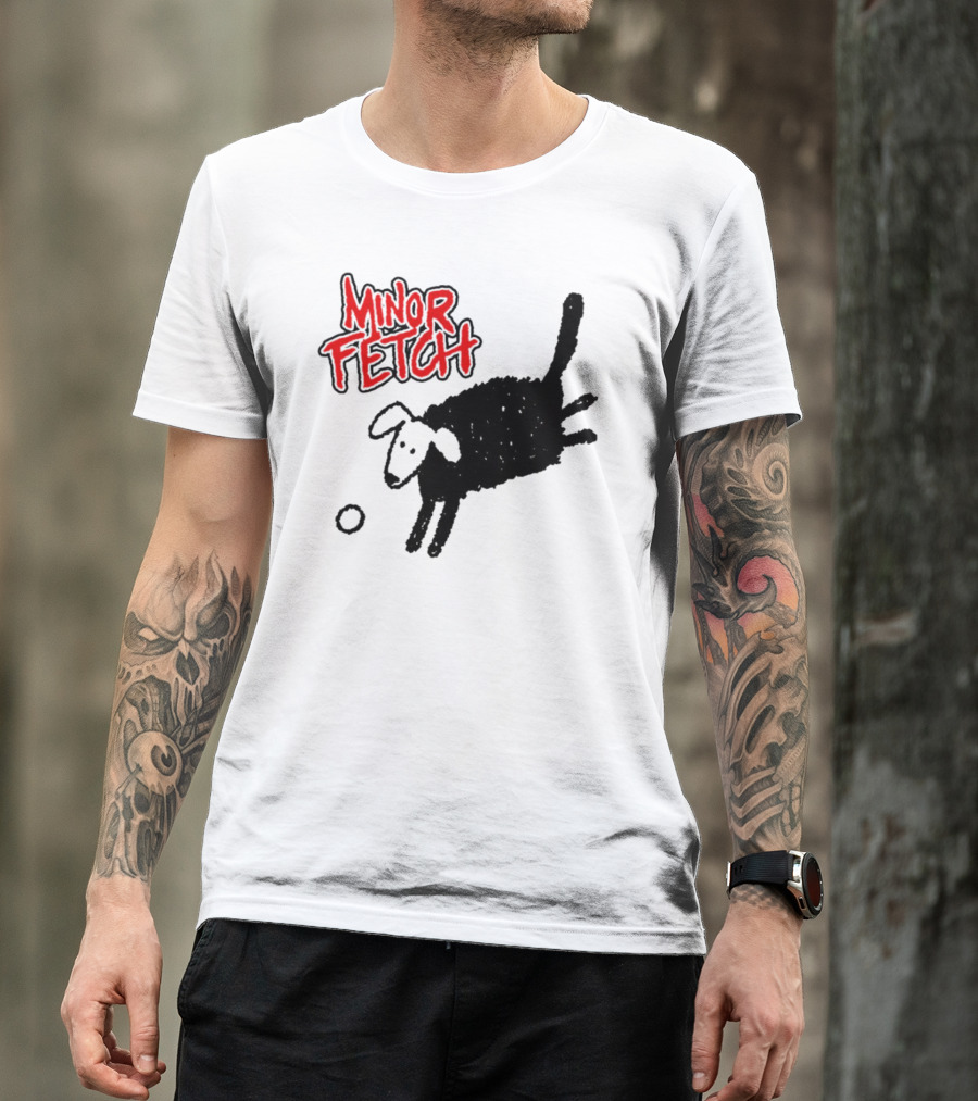 Minor Fetch Dog And Ball Sketch T-Shirt