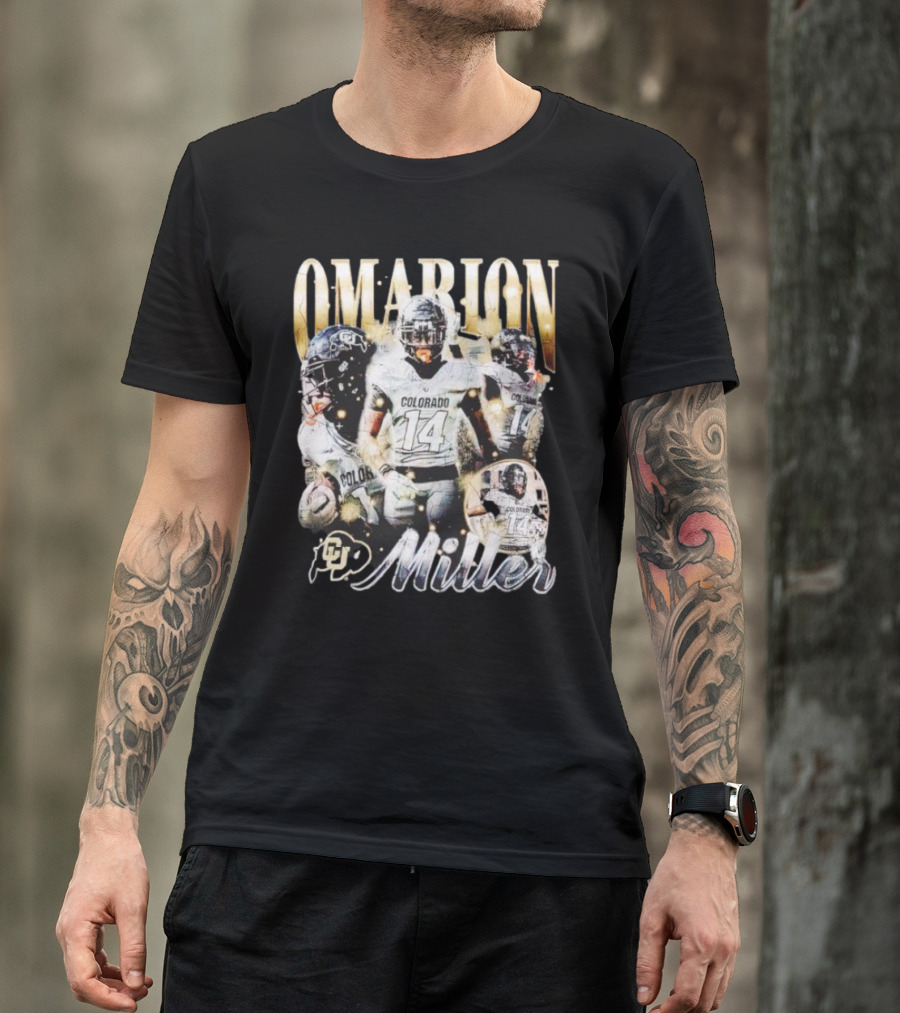 Omarion Miller Colorado Buffaloes Football Star #14 T-Shirt