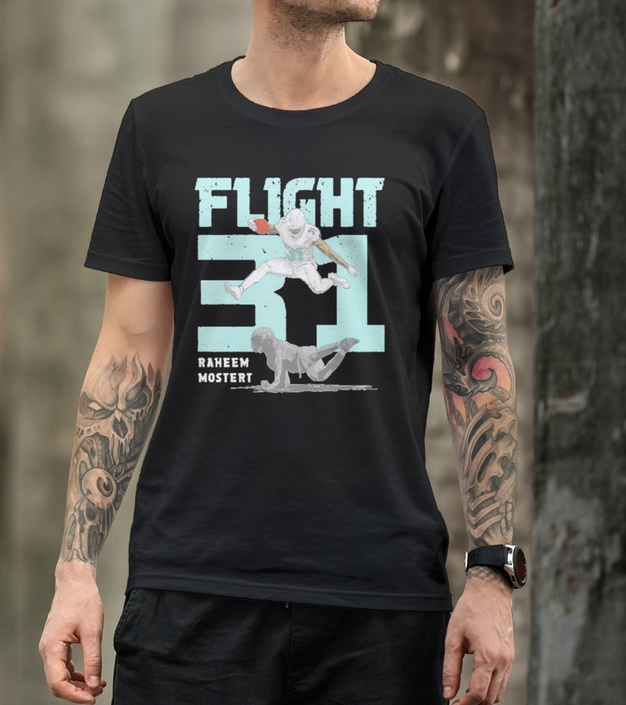 Raheem Mostert Flight 31 Miami Football T-Shirt