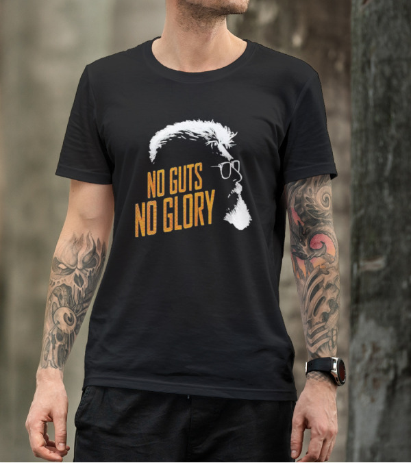 Thunivu No Guts No Glory Bold Text T-Shirt