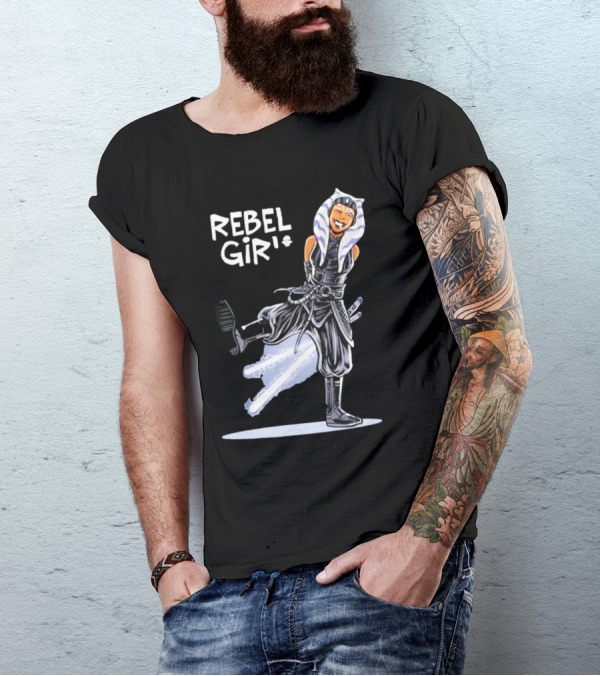 Ahsoka Tano Star Wars Rebel Girl Cartoon Jedi Warrior T-Shirt