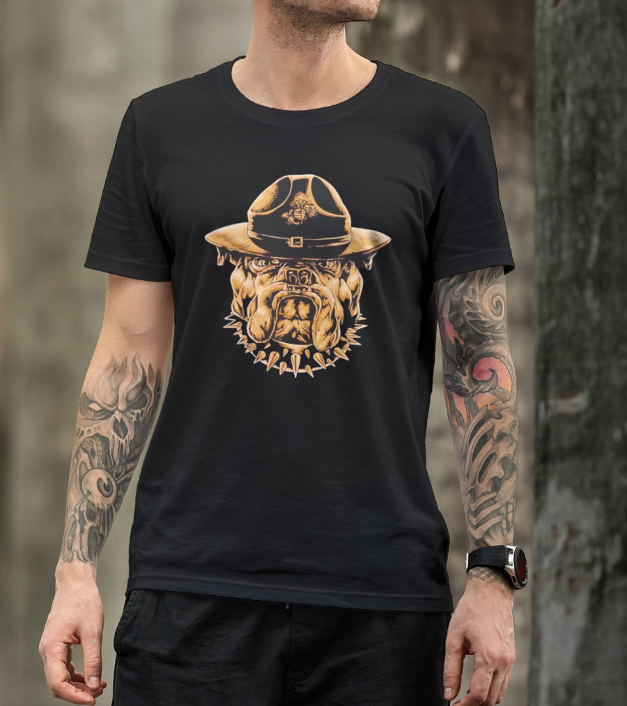 US Marine Corps Bulldog Campaign Cover Hat T-Shirt