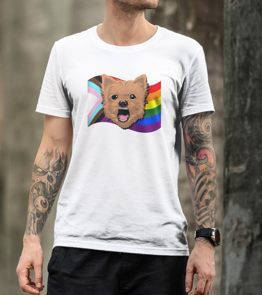 Dog MarcoMania Norwich Havok Pride Rainbow Flag T-Shirt
